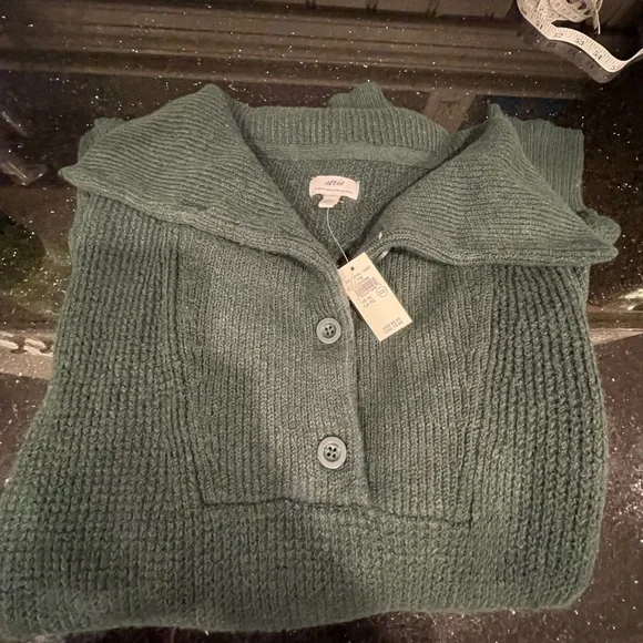 NWT Aerie Cozy Up Waffle Knit Sweater - Picture 7 of 10